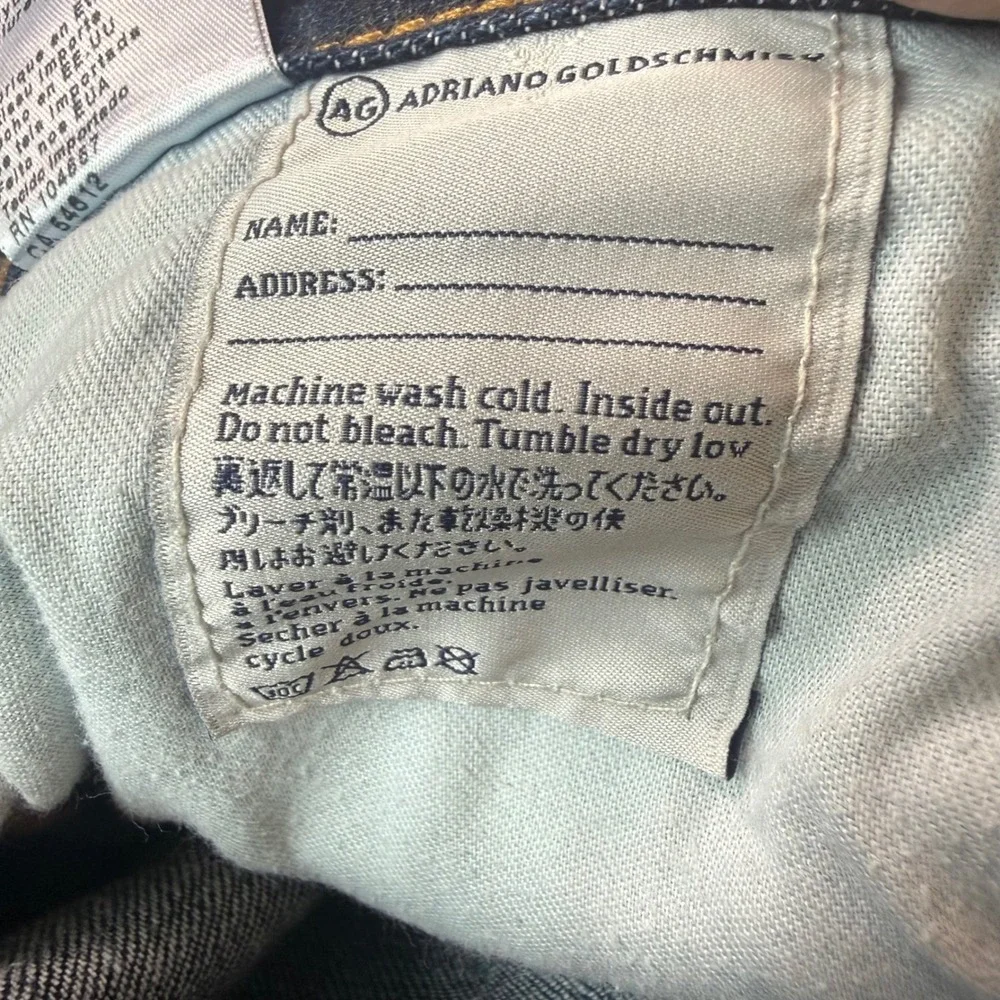 AG‎ Adriano Goldschmied The Nomad Modern Slim Dark Wash Jeans Mens 33x32 1191SST